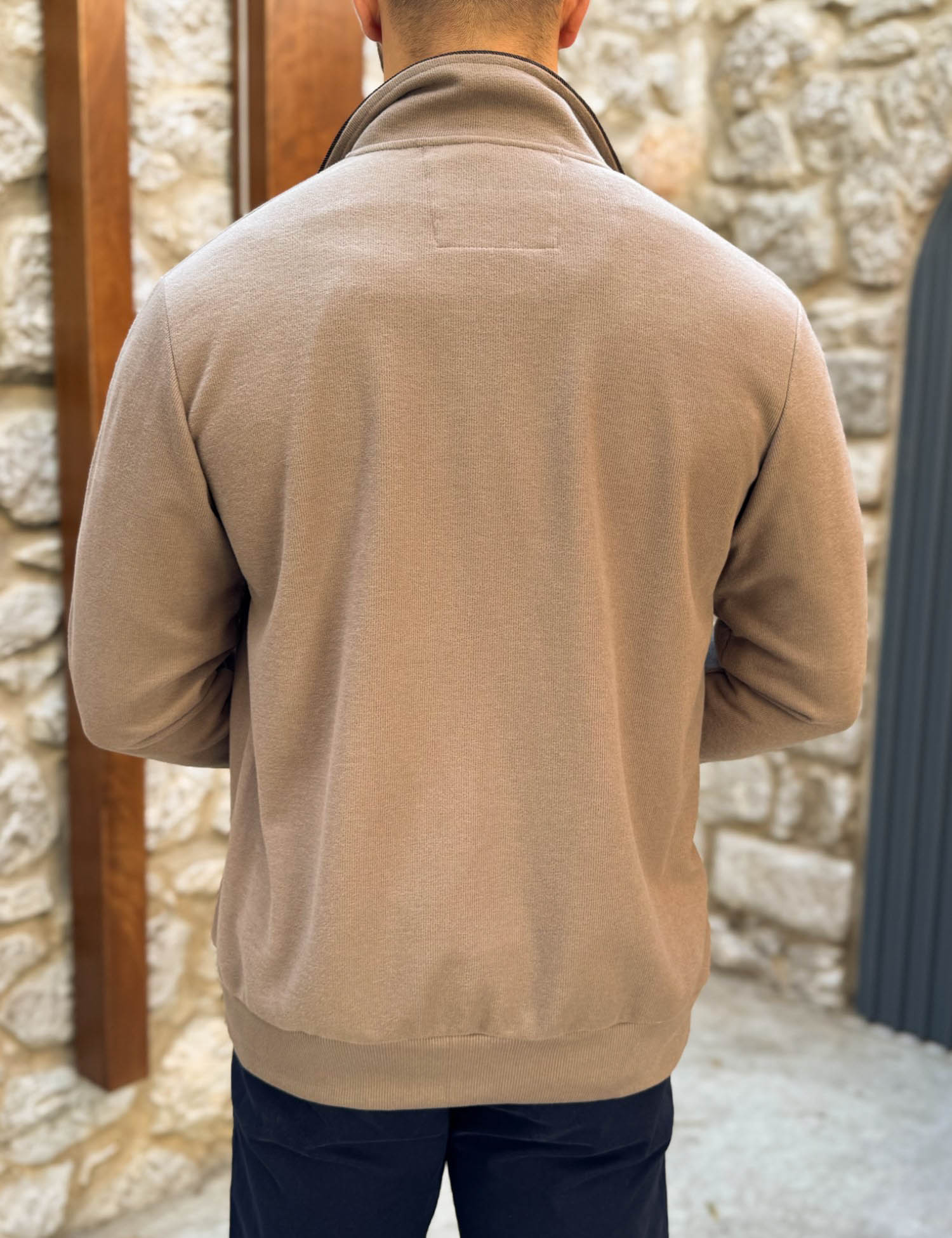 Everbest ανδρική Plus Size πούρο ζακέτα με ριπ ύφασμα 261038P φωτογραφία